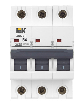 IEK ARMAT Автоматический выключатель M06N 3P B 4А