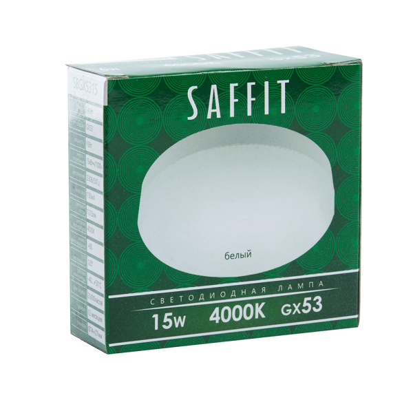 Лампа светодиодная SAFFIT SBGX5315 GX53 15W 230V 4000K 55192