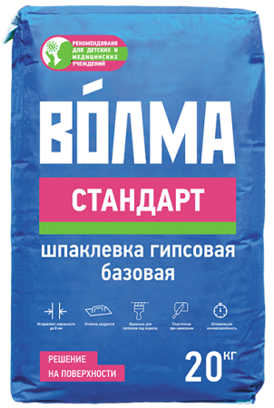 Шпаклевка гипсовая Волма Стандарт 25 кг