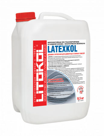 Латексная добавка для плиточного клея Litokol LATEXKOL - M 8,5 кг 