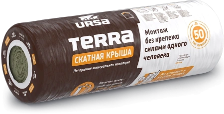 Утеплитель URSA TERRA 35 QN 3900х1200х150 мм Скатная крыша (4,68 м² / 0,702 м³) 2096684