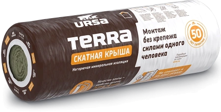 Утеплитель URSA TERRA 35 QN Скатная крыша 3000х1200х200 мм (3,68 м2 / 0,72 м3) (18)
