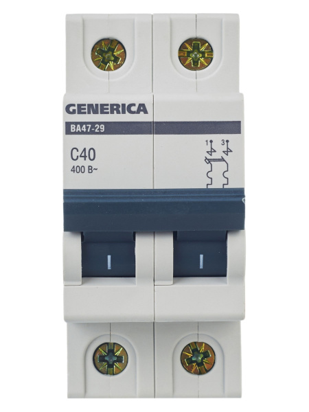 IEK GENERICA Авт. выкл. ВА47-29 2Р 40А 4,5кА х-ка С