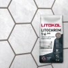 Затирка цементная Litokol Litochrom 1-6 EVO LE.130 серый 2 кг с противогрибковыми свойствами