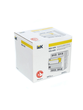 IEK KARAT Выключатель дифференциальный ВД1-63S 4Р 40А 100мА