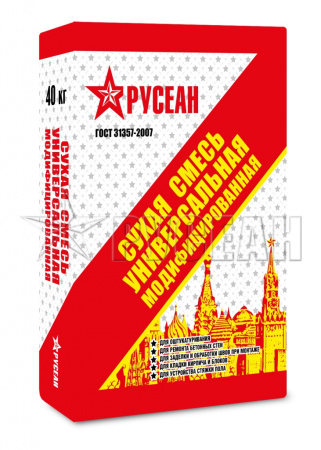 Сухая универсальная смесь Русеан М-150 модифицированная 40 кг (49)