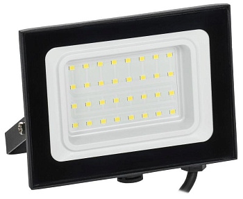 IEK Черный Прожектор LED СДО 06-30 IP65 4000 K