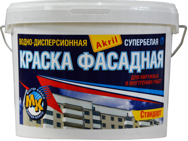 Краска водно-дисперсионная Фасадная-Стандарт 14 кг