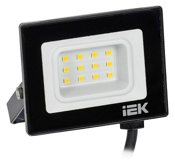 IEK Прожектор СДО 06-10 светодиодный черный IP65 4000K