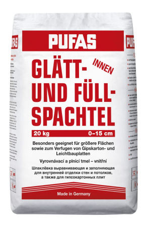 Шпаклевка гипсовая Pufas Glatt-und Fullspachtel №3 20 кг