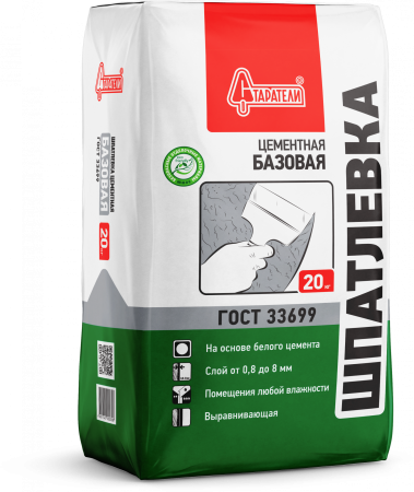 Шпатлевка цементная Базовая Старатели 20 кг (77)