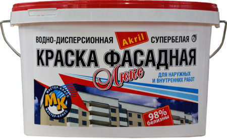 Краска водно-дисперсионная Фасадная-Люкс 40 кг