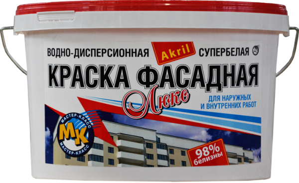Краска водно-дисперсионная Фасадная-Люкс 40 кг