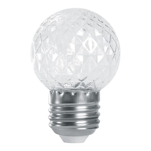 Лампа-строб Feron LB-377 Шарик прозрачный E27 1W 230V красный