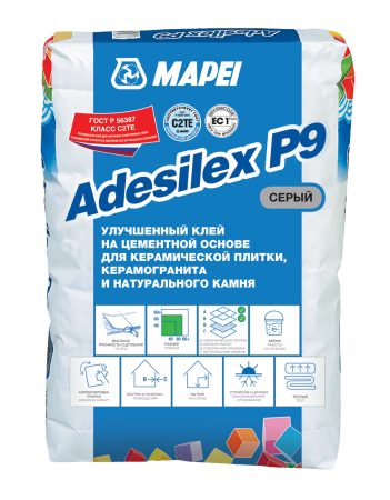 Клей плиточный Mapei ADESILEX P9 серый (C2TE) 25 кг 006125