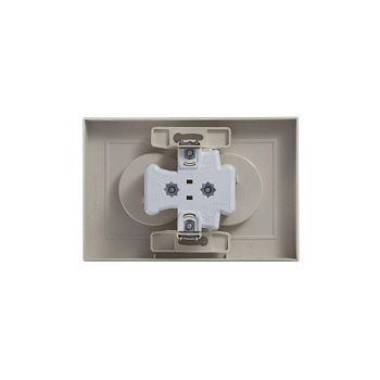 Systeme Electric AtlasDesign Беж Розетка б/з двойная, 16А, в сборе