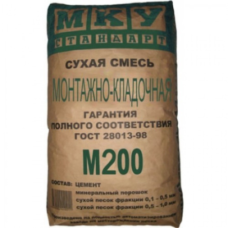 Сухая смесь М-200 Монтажно-кладочная (МКУ), 40кг