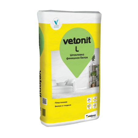 Шпаклевка полимерная Vetonit L финишная белая 20 кг (54)