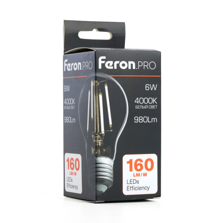 Лампа светодиодная Feron.PRO LB-1106 Шар E27 980LM 6W 175-265V 4000K