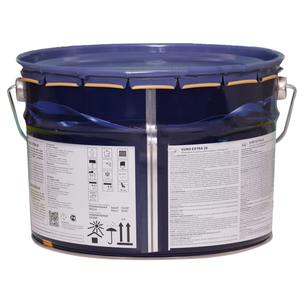 Краска в/д для влажных помещений Tikkurila Euro Extra-20 основа А 9 л