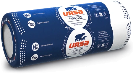 Утеплитель URSA PureOne 37 RN 10000х1200х100 мм (12 м2, 1,2 м3)
