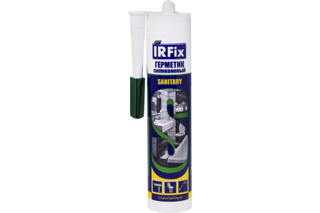 Герметик силиконовый санитарный IRFix Прозрачный 310 мл 20005