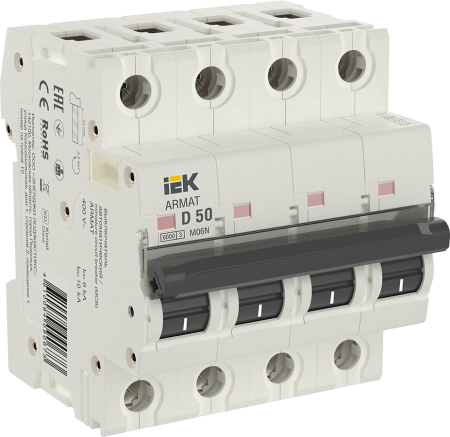 IEK ARMAT Автоматический выключатель M06N 4P D 50А