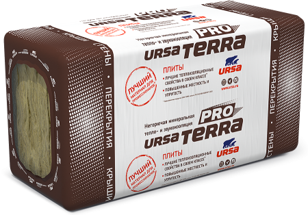 Утеплитель URSA TERRA 34 PN PRO 1000х610х100 мм (3,05 м2 / 0,305 м3) (5)