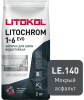 Затирка цементная Litokol Litochrom 1-6 EVO LE.140 мокрый асфальт 2 кг с противогрибковыми свойствам