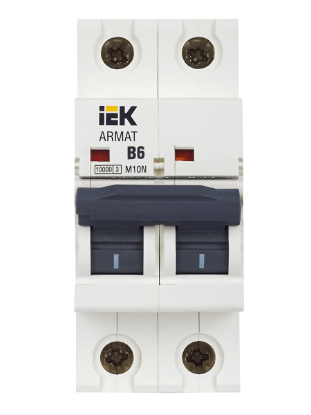 IEK ARMAT Автоматический выключатель M10N 2P B 6А