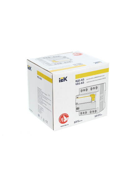 IEK KARAT Выключатель дифференциальный ВД1-63 (УЗО) 4Р 32А 300мА