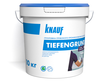 Грунтовка глубокого проникновения Knauf Тифенгрунд "Tiefengrund" 10 кг (33)