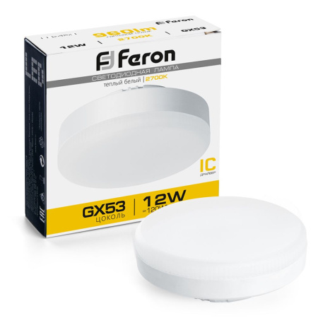 Лампа светодиодная Feron LB-453 GX53 12W 2700K