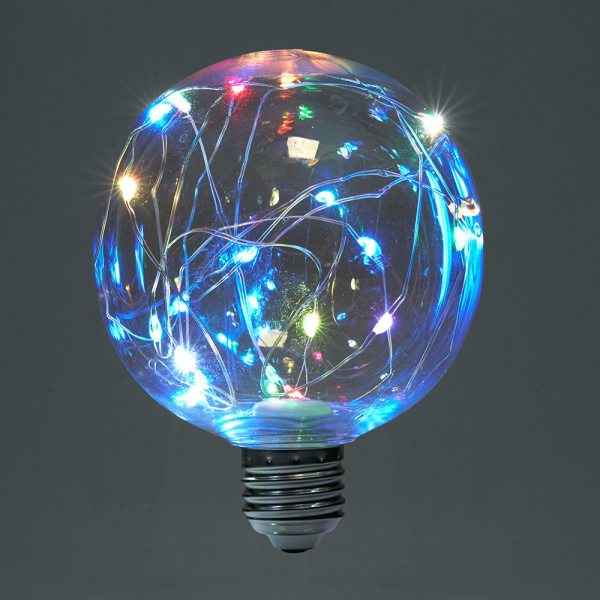 Лампа светодиодная Feron LB-382 E27 3W 230V RGB
