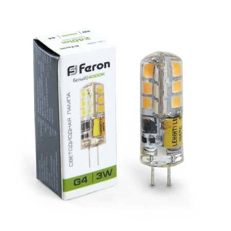 Лампа светодиодная Feron LB-422 G4 3W 4000K