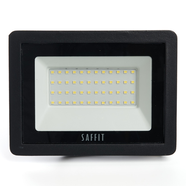 Светодиодный прожектор SAFFIT SFL90-50 IP65 50W 6400K черный 55066