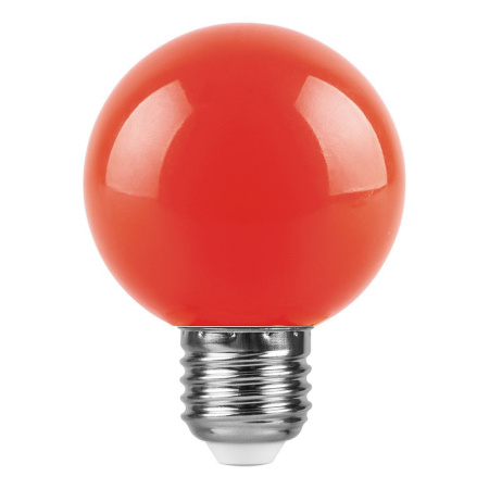 Лампа светодиодная Feron LB-371 Шар E27 3W красный