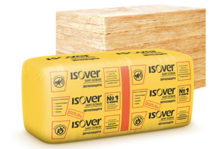 Утеплитель Isover ЗвукоЗащита-100 1170х610х100мм 10 штук в упаковке (7,14м2=0,714м3)