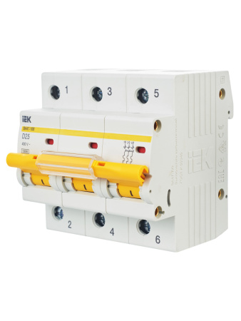 IEK KARAT Автоматический выключатель ВА47-100 3Р 25А 10кА х-ка D