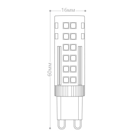 Лампа светодиодная Feron LB-433 G9 7W 175-265V 6400K