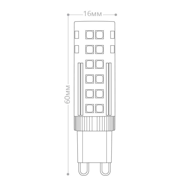Лампа светодиодная Feron LB-433 G9 7W 175-265V 6400K