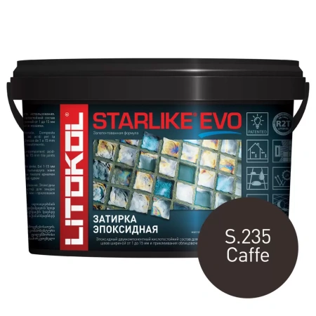 Затирка эпоксидная Litokol Starlike EVO S.235 кофе 2,5 кг L0485300003