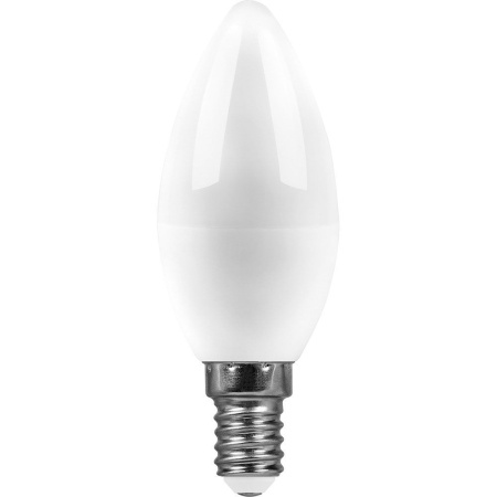 Лампа светодиодная SAFFIT SBC3707 Свеча E14 7W 230V 6400K